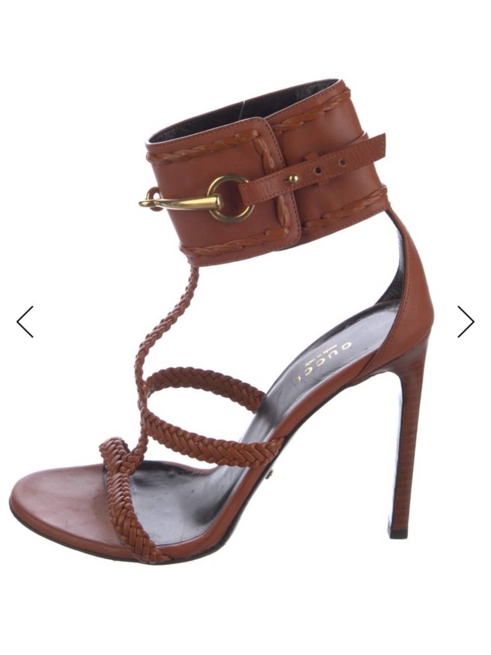 Gucci Horsebit Accent Leather Sandals